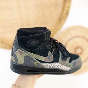 Nike Jordan Legacy 312 Camo and Black Mid Sneaker